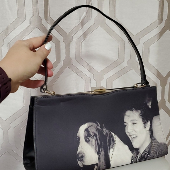 Elvis & houndog Rhinestone purse - Picture 3 of 11